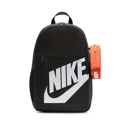 Nike Official Unisex Sport Backpack - Durable Black Gym Bag with Multiple Zipper Pockets, Adjustable Padded Straps &amp; Side Mesh Pocket for Cross-Training, Travel, School, Cross-Training Gear | Secure zipper closure