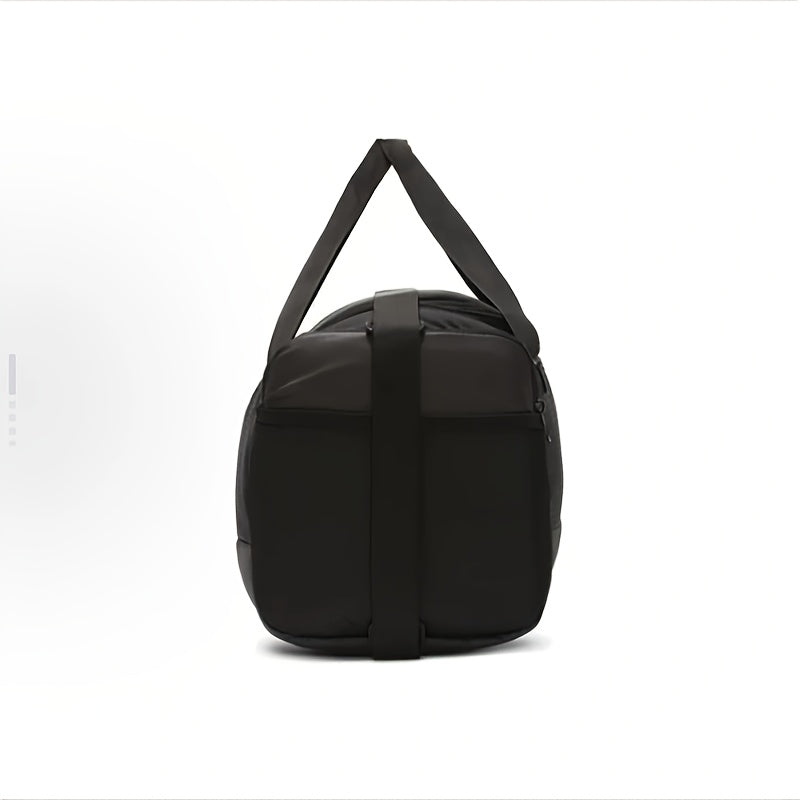 Nike Brasilia Double Zipper Large Capacity Gym Bag - Durable Polyester Sports Duffel with Multiple Compartments, Reinforced Handles &amp; Adjustable Shoulder Strap for Basketball, Travel, Casual Use - Unisex Black BA5957-010, Bas