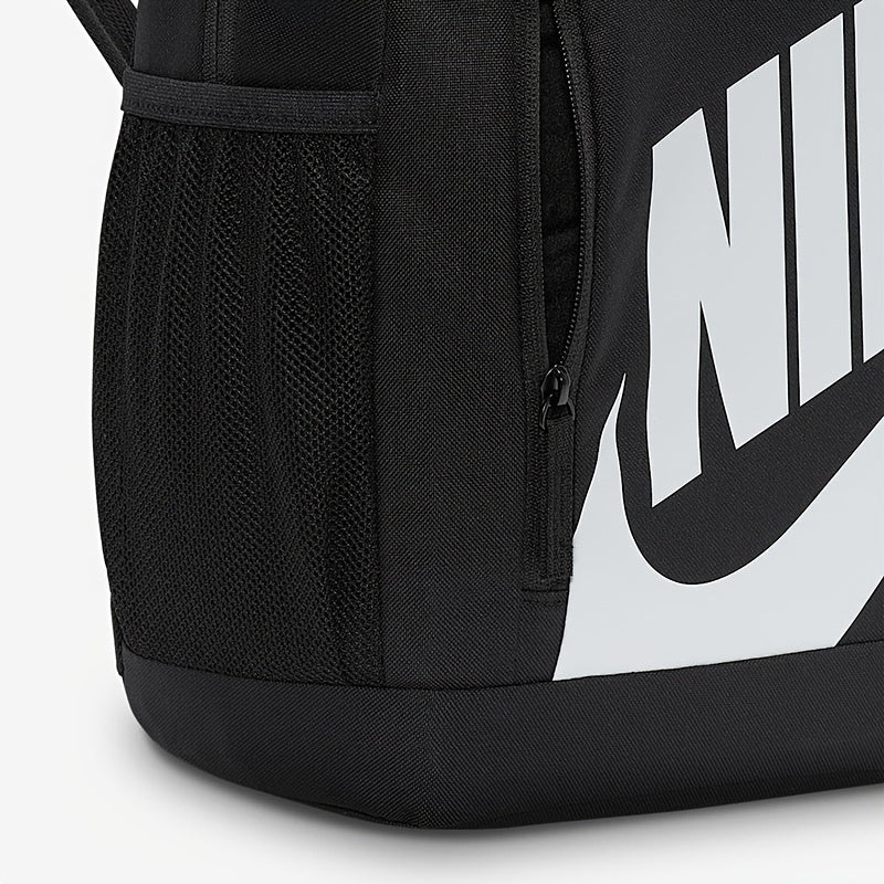 Nike Official Unisex Sport Backpack - Durable Black Gym Bag with Multiple Zipper Pockets, Adjustable Padded Straps &amp; Side Mesh Pocket for Cross-Training, Travel, School, Cross-Training Gear | Secure zipper closure