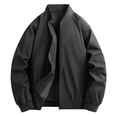 ANSZKTN 2024 Spring Autumn Men's Jacket Stand Collar Casual Coat Zipper Closure Loose Version Cardigan Selected Version Jacket