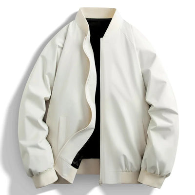 ANSZKTN 2024 Spring Autumn Men's Jacket Stand Collar Casual Coat Zipper Closure Loose Version Cardigan Selected Version Jacket