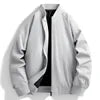 ANSZKTN 2024 Spring Autumn Men's Jacket Stand Collar Casual Coat Zipper Closure Loose Version Cardigan Selected Version Jacket