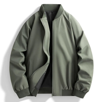 ANSZKTN 2024 Spring Autumn Men's Jacket Stand Collar Casual Coat Zipper Closure Loose Version Cardigan Selected Version Jacket