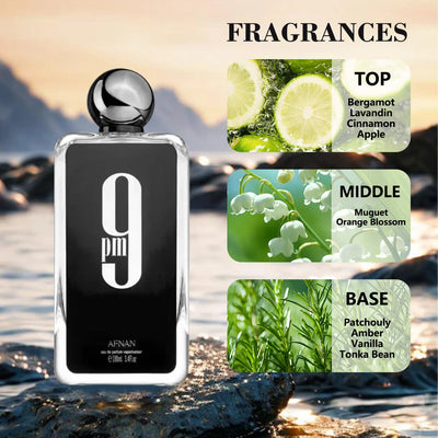 100ML Afnan 9 PM Rebel Unisex Eau De Parfum High Quality Brand Perfume Original Arabic Perfume For Men For Women