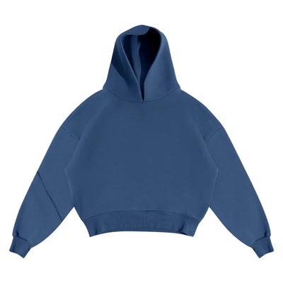 Y2k American Winter Oversized Hoodies Sweatpants Suits Men's Vintage Hip Hop Casual Elasticity Pullover Fashion Punk 2 Piece Set