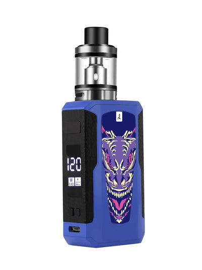 120W Smoke Vape Box Mod Electronic Cigarettes Kit 2000mah Battery 3ml Atomizer Adjustable Vaper Vaporizer Pen Ecig Vapor Vapes