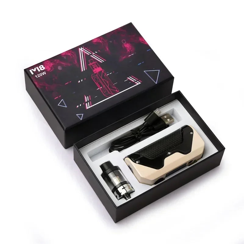 120W Smoke Vape Box Mod Electronic Cigarettes Kit 2000mah Battery 3ml Atomizer Adjustable Vaper Vaporizer Pen Ecig Vapor Vapes