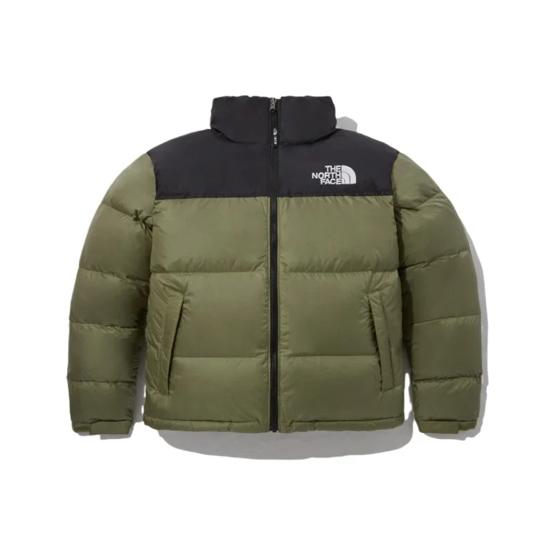 THE NORTH FACE 1996 Series Casual Sporty Stand-up Collar Windproof and Storable Down Jackets for Men and Women Beige