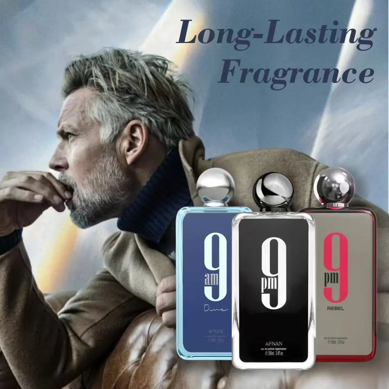 100ML Afnan 9 PM Rebel Unisex Eau De Parfum High Quality Brand Perfume Original Arabic Perfume For Men For Women