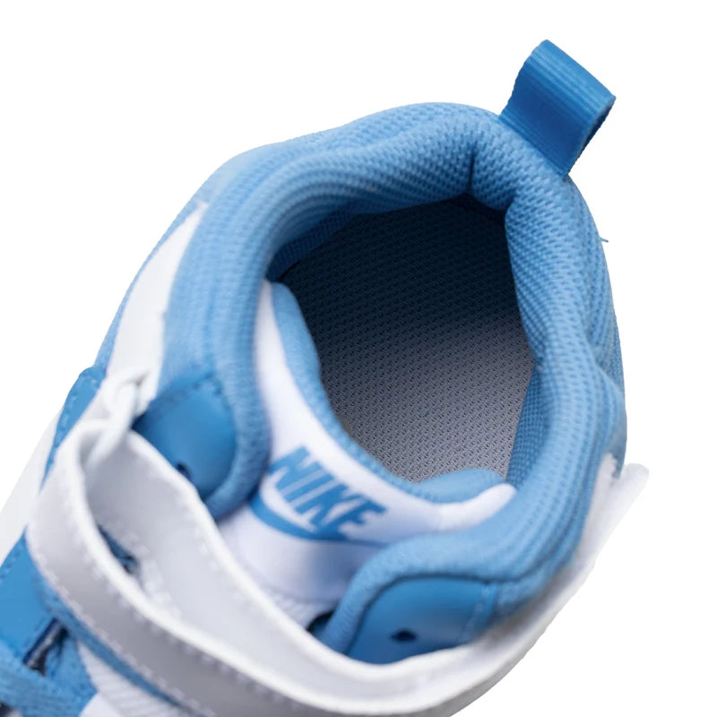 Nike Women's Shoes Big Children's Shoes Court Borough Mid 2 (Gs) Sports Shoes Fashion Trendy Velcro Casual Shoes Mid-Top Retro Sneakers Cd7782-123