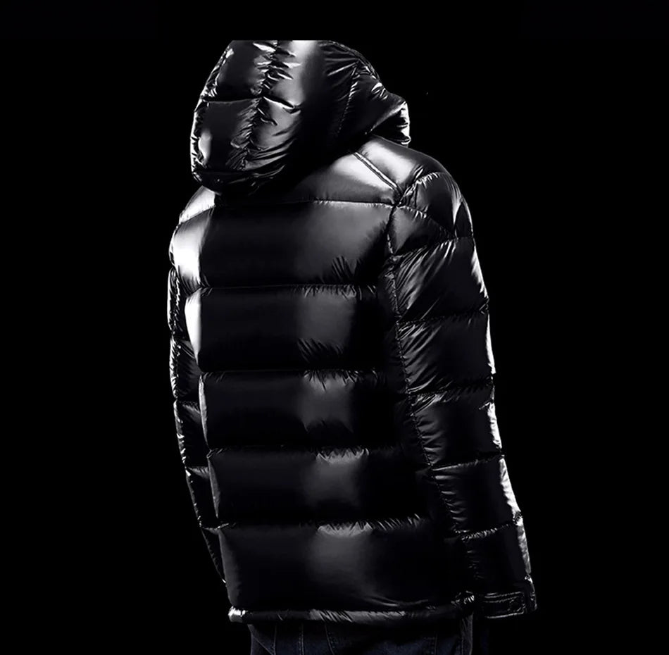 Outwear Jackets Thicken Down Outdoor Warm Fleece Hooded Casual Parka Mens Winter Parkas Jackets Shiny Down Winter Waterproof