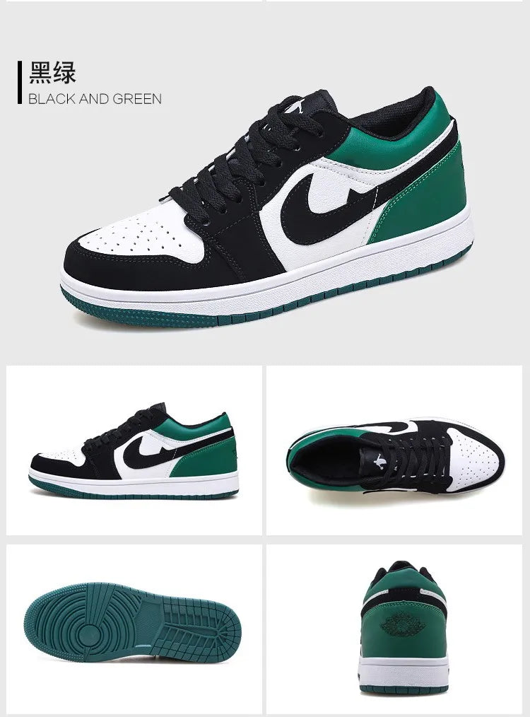Summer Men's low-top Shoes New Korean Style All-match White Shoes Flat Sneakers Men's Trendy Sports Casual Shoes Breathable