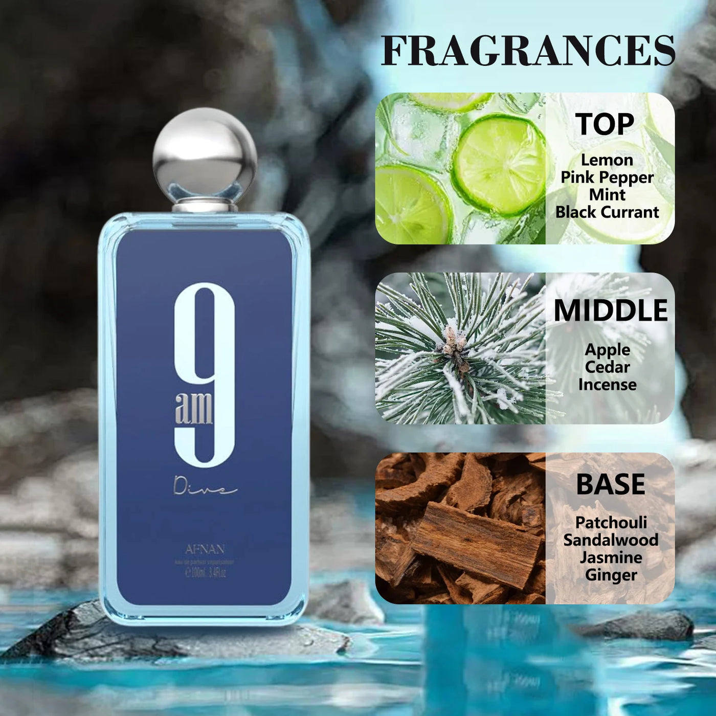100ML Afnan 9 PM Rebel Unisex Eau De Parfum High Quality Brand Perfume Original Arabic Perfume For Men For Women