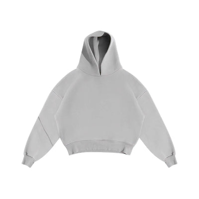 Y2k American Winter Oversized Hoodies Sweatpants Suits Men's Vintage Hip Hop Casual Elasticity Pullover Fashion Punk 2 Piece Set