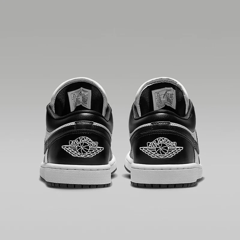 Nike Men's and Women's Shoes Air Jordan 1 AJ1 Black and White Panda low-cut retro skate shoes and basketball shoes