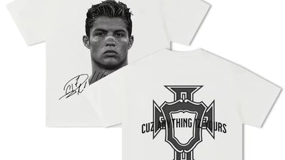 Men's T-shirt Cristiano Ronaldo fútbol superestrella Super moda impresa camiseta hombres desgastado algodón Men's T-shirt