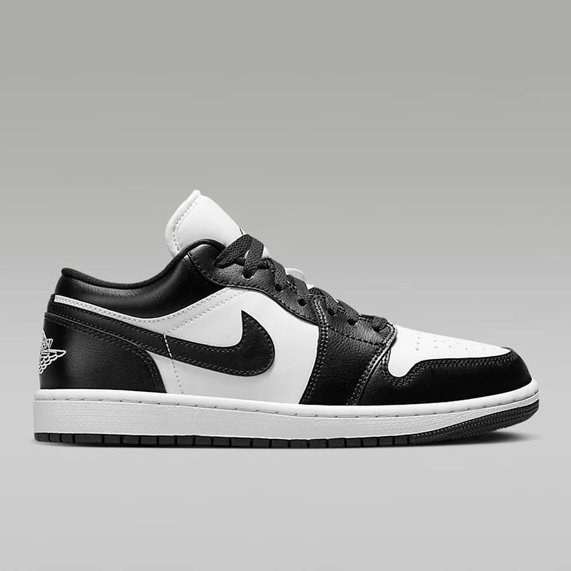 Nike Men's and Women's Shoes Air Jordan 1 AJ1 Black and White Panda low-cut retro skate shoes and basketball shoes