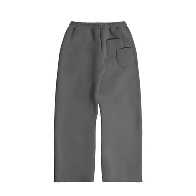 Y2k American Winter Oversized Hoodies Sweatpants Suits Men's Vintage Hip Hop Casual Elasticity Pullover Fashion Punk 2 Piece Set