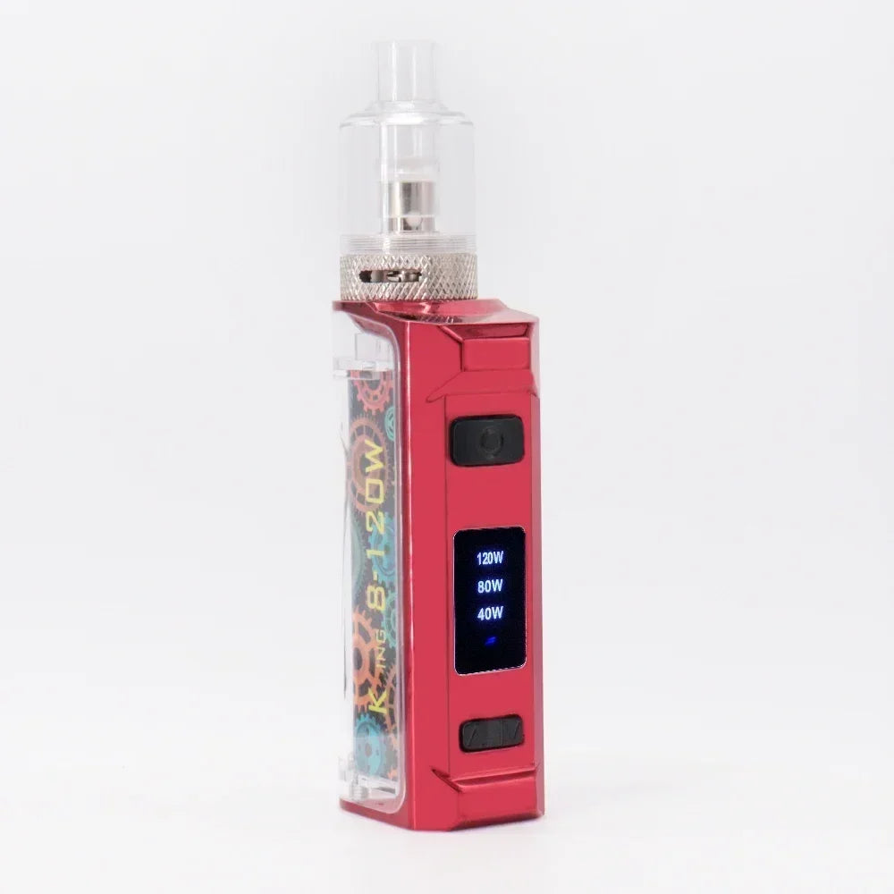 120W Smoke Vape Box Mod Electronic Cigarettes Kit 2000mah Battery 3ml Atomizer Adjustable Vaper Vaporizer Pen Ecig Vapor Vapes