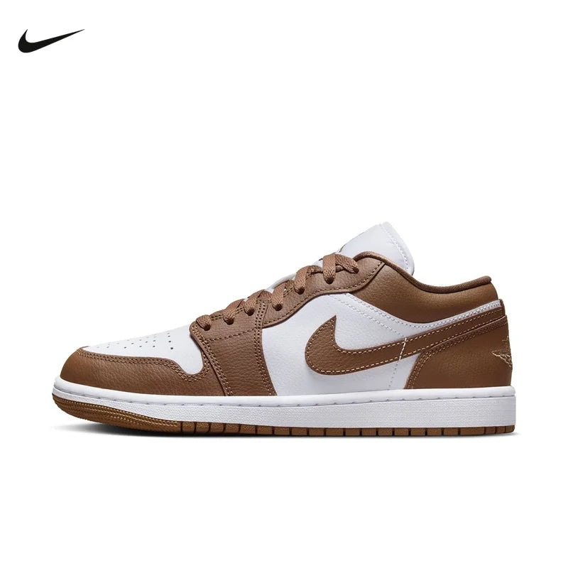 Nike Men's and Women's Shoes Air Jordan 1 AJ1 Black and White Panda low-cut retro skate shoes and basketball shoes