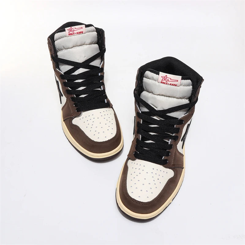 Retro Charm and Comfort: Simple Splicing of Couple's Casual Sports Shoes