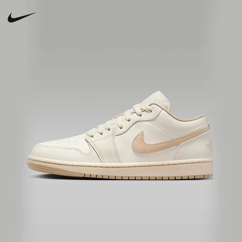 Nike Men's and Women's Shoes Air Jordan 1 AJ1 Black and White Panda low-cut retro skate shoes and basketball shoes