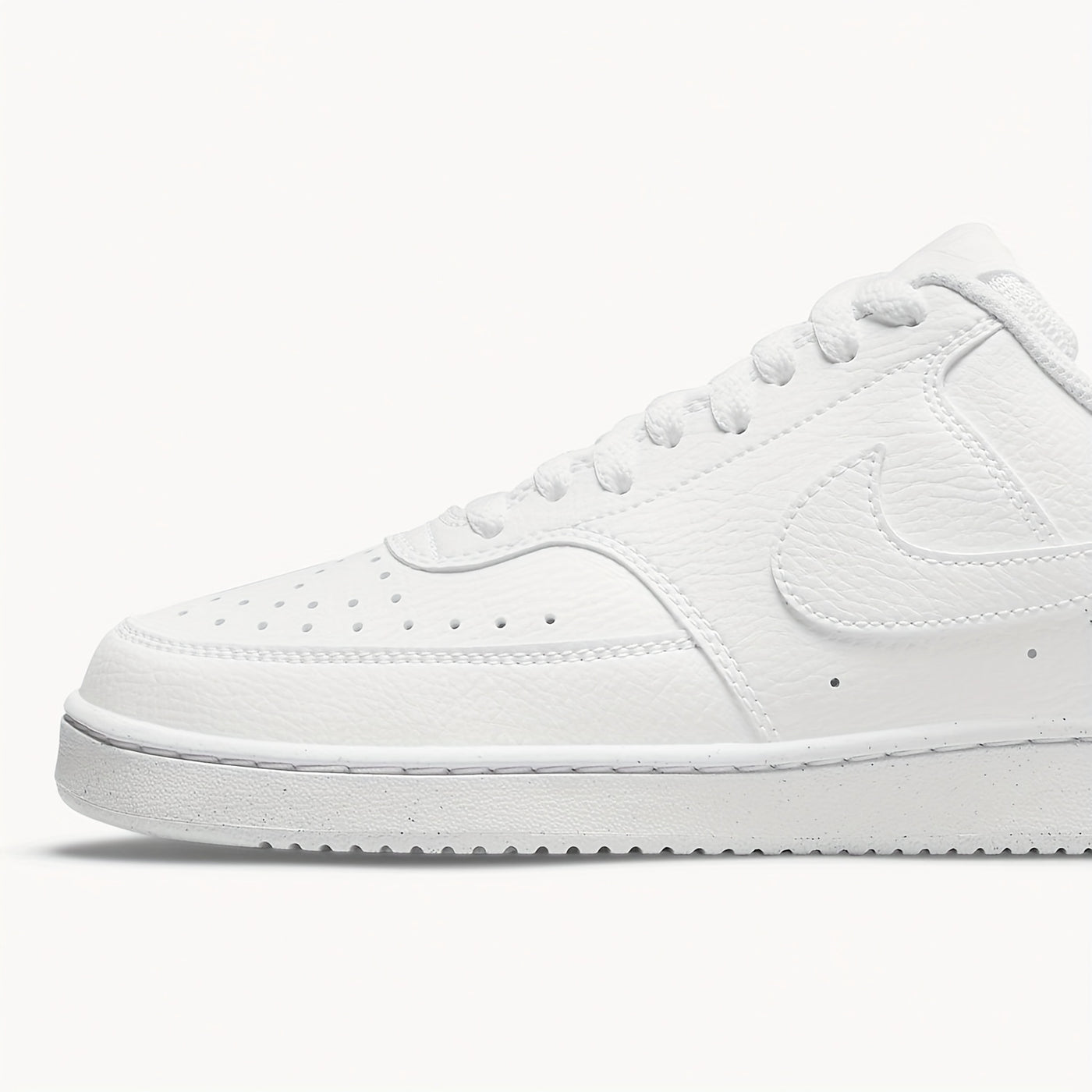 Nike Women'S Lightweight Breathable Low-Top Sneakers - Court Vision Design, White with Black Accents, Rubber Sole, All-Season Comfort, Casual Athletic Shoes| Lowtop Sneakers|Rubber Sole Sneakers