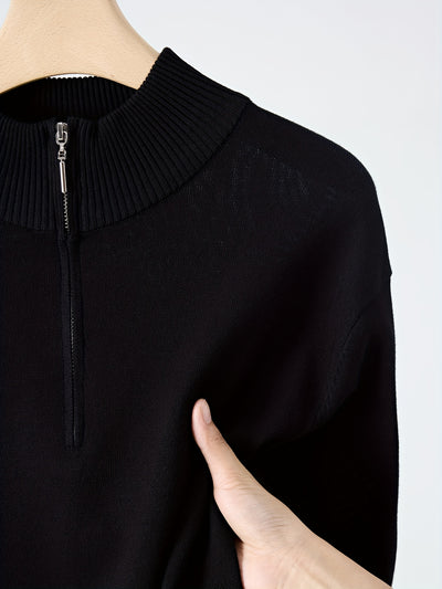 Men'S Long-Sleeve Knitted Polo Shirt